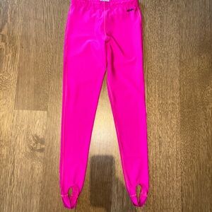 VTG 80s Dolfin Women’s Hot Pink Leggings with Stirrups Size Large